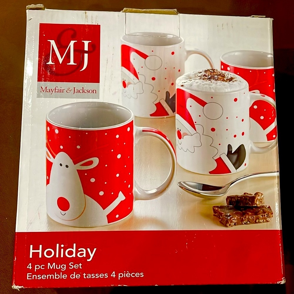 Holiday Mug Set 4 Piece Set - Christmas Gift Ideas - Picture 13 of 15